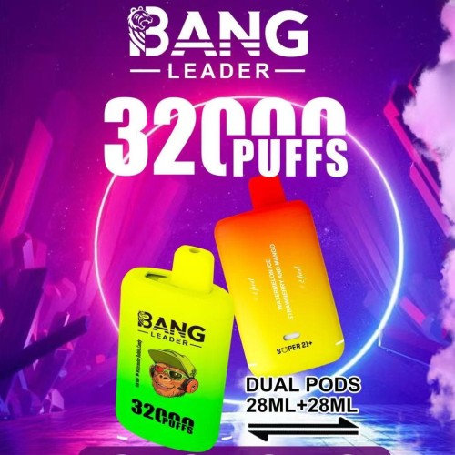 Disposable Electronic Cigarette Device 32K Puff Vaper  Pen OEM  Bangleader 32000 Puff Dual Flavors