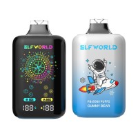 2025 ELFWORLD PB 45000 Puffs disposable vape Wholesale e-cigaertte pods  ice and nicotine adjustment