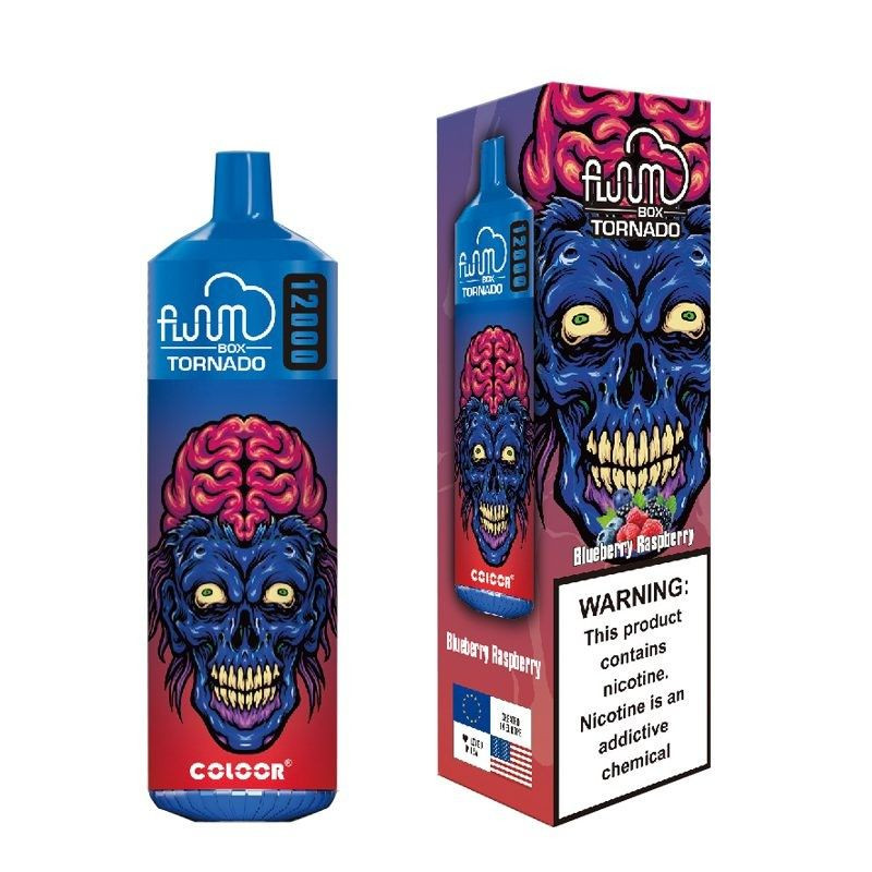 Disposable Vape Fluum box 12K Puffs Tornado Vaper Bang Device Mesh Coil E-Cigarette 0% 2% 3% 5% Stock 12 Flavors Vape