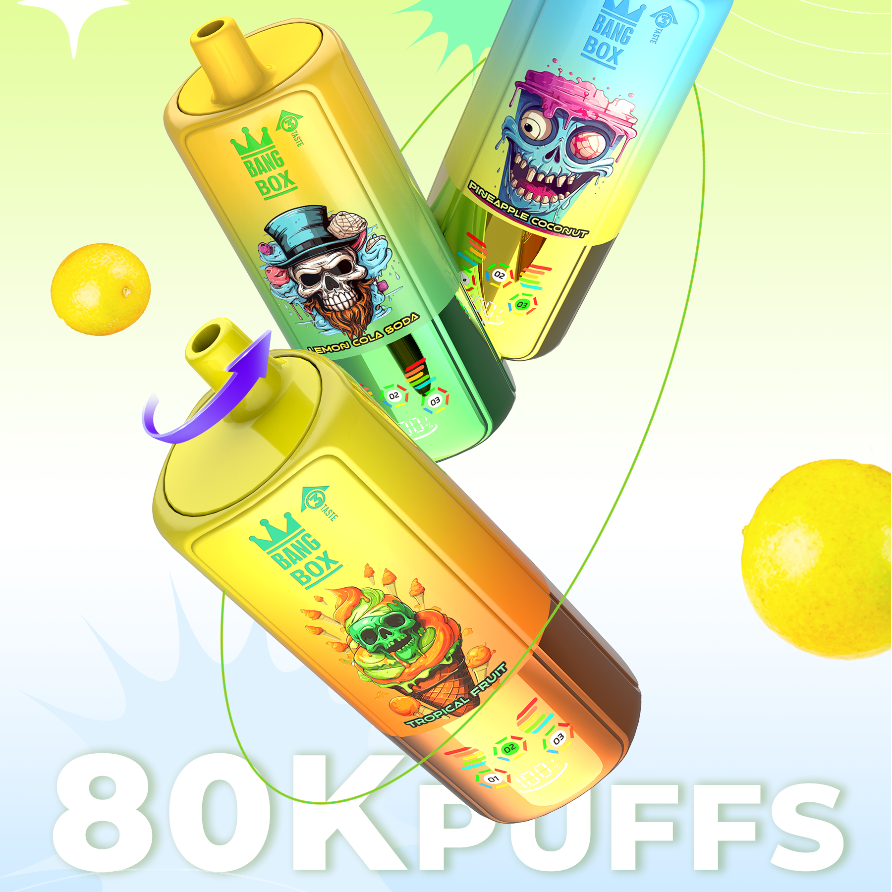 Low Price Bangbox 3-in-1 Vape Pen 80000 Puffs Disposable E Cigarette Wholesale Vpaer Mod Puff 80K