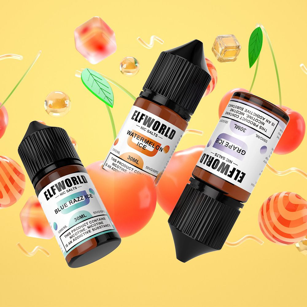 Wholesale cheap price Elfworld vaper ejuice 30ml e-liquid 5% nicotine with 28 different flavors