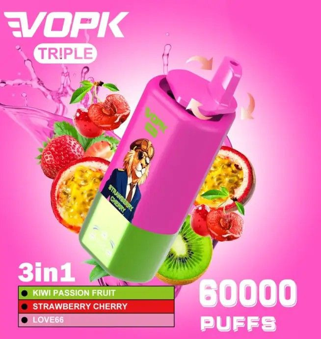 The best Flavor taste VOPK 60k puffs disposable vape pen triple ecigs vaper wholesale from paphosVape