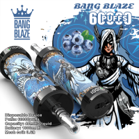 BANGBLAZE 60K PUFFS – 12 Flavors, Wholesale  Unique Design disposable vape, LED Display & Bottom Light