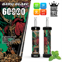 BANGBLAZE 60K PUFFS – 12 Flavors, Wholesale  Unique Design disposable vape, LED Display & Bottom Light