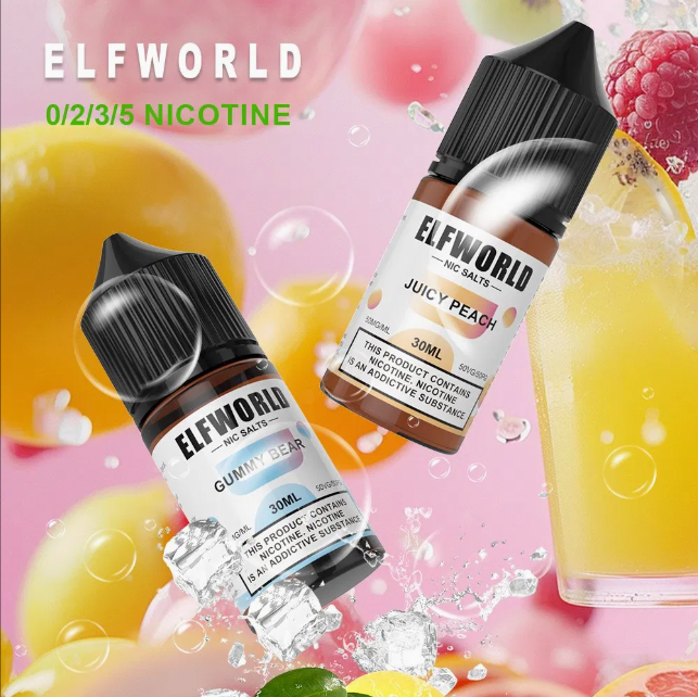 Wholesale Elfworld Vape E-Liquid 30ml Oil 0% 2% 3% 5% Nicotine Vaper Pen Oil EU Stock Puff E-Liquid