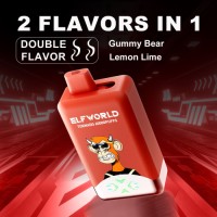 Ekfworld Newest Tornado 60000 puffs double flavors 50ML of E-liquid with digital screen vape puffs