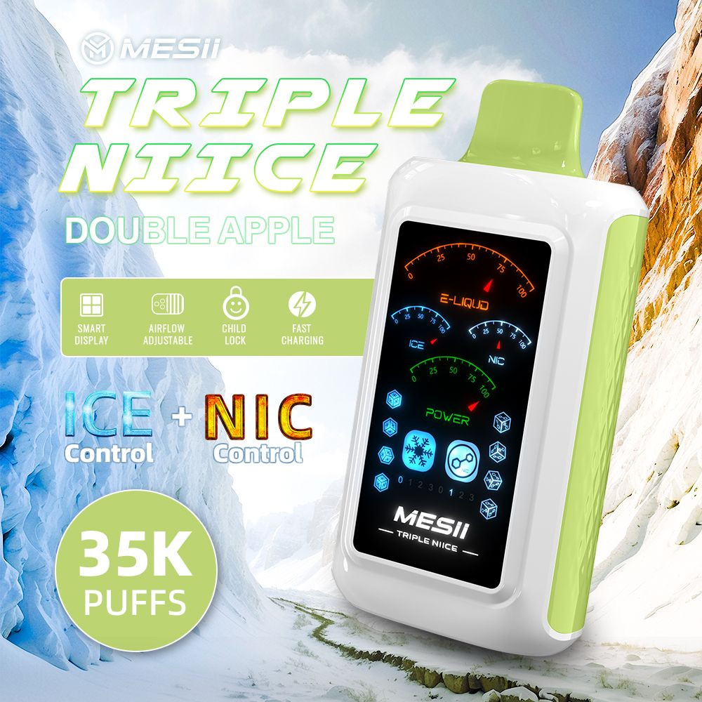 2025 Best Seller Mesii TRIPLE NIICE 35k puffs vape pen with ice and nicotine control e-cigarette