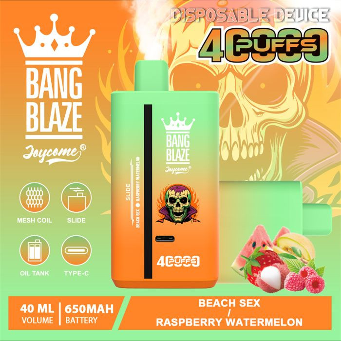 Wholesale disposable vape bangblaze dual flavor 40k puffs vaper e-cigarette with 32 flavors cheap price