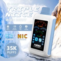2025 Best Seller Mesii TRIPLE NIICE 35k puffs vape pen with ice and nicotine control e-cigarette