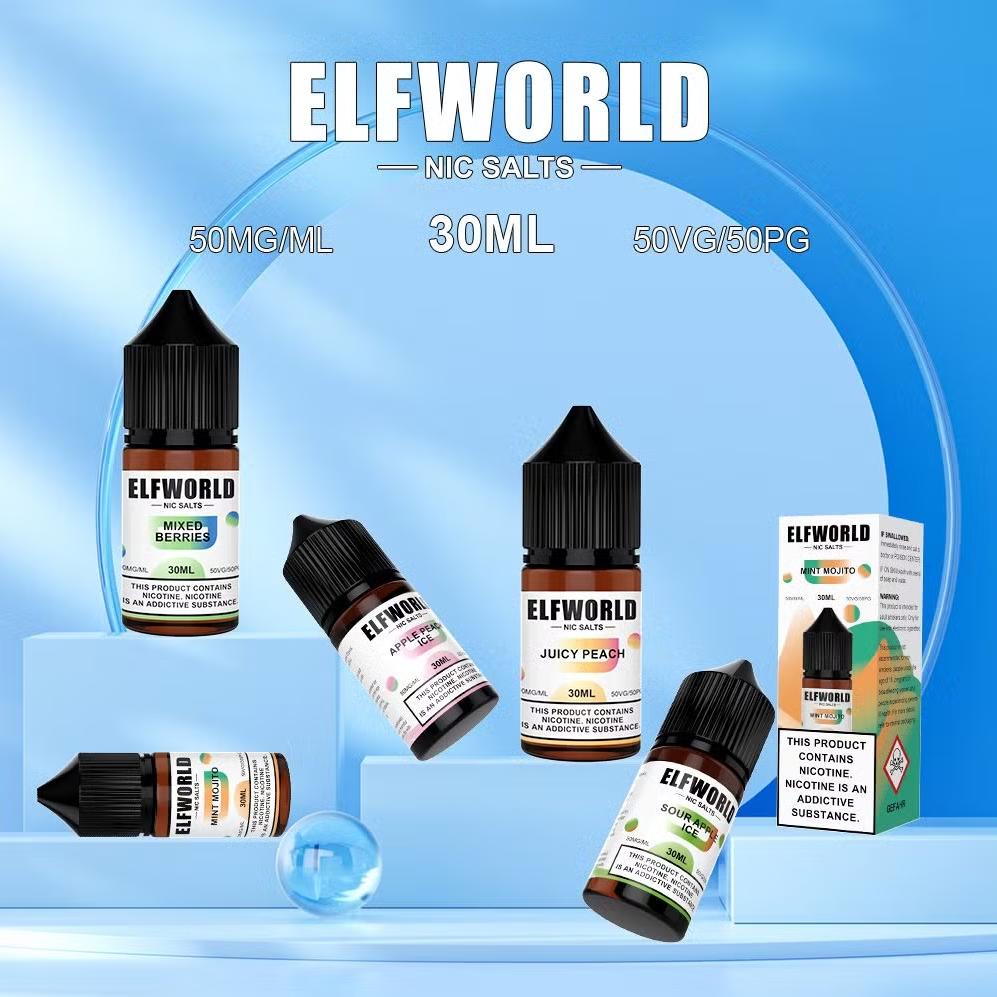 Wholesale Elfworld Vape E-Liquid 30ml Oil 0% 2% 3% 5% Nicotine Vaper Pen Oil EU Stock Puff E-Liquid