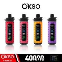 wholesale OEM OKSO Shisha Max 40k puffs disposable vape small MOQ Mesh coil 0.6ohm 10 flavors supported mixed to ordfer