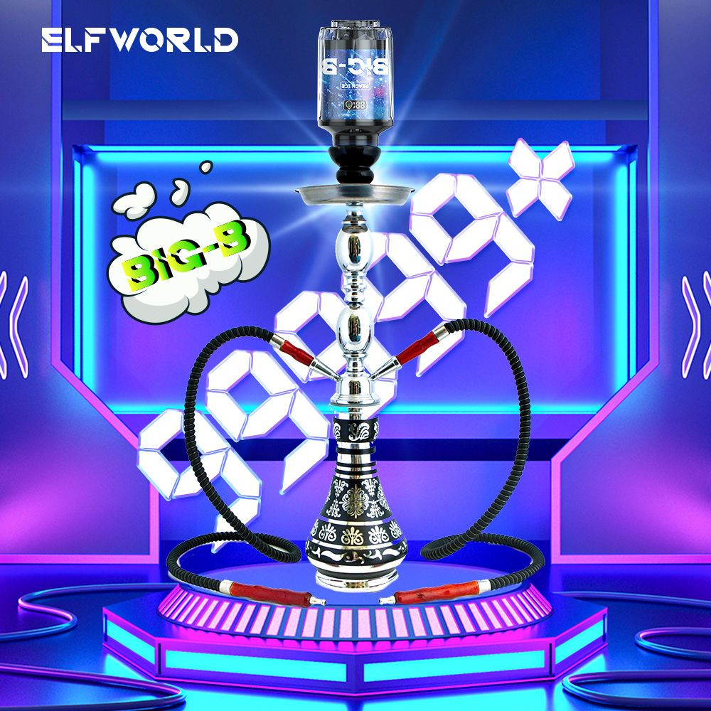 Desktop Hookah Shisha Vape 100k puffs e cigarette Customizable Airflow controal vape pens