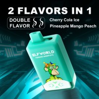 Ekfworld Newest Tornado 60000 puffs double flavors 50ML of E-liquid with digital screen vape puffs