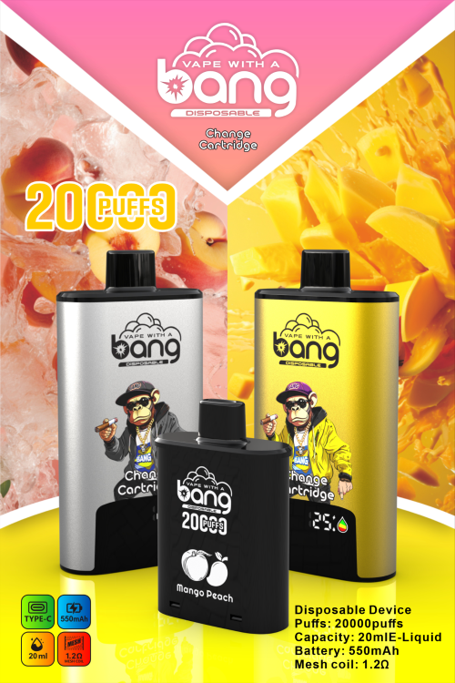 Hot-Sale Bang Change Cartridge 20000 Puffs, 10 Flavors, Independent Cartridges, High Fashion Value