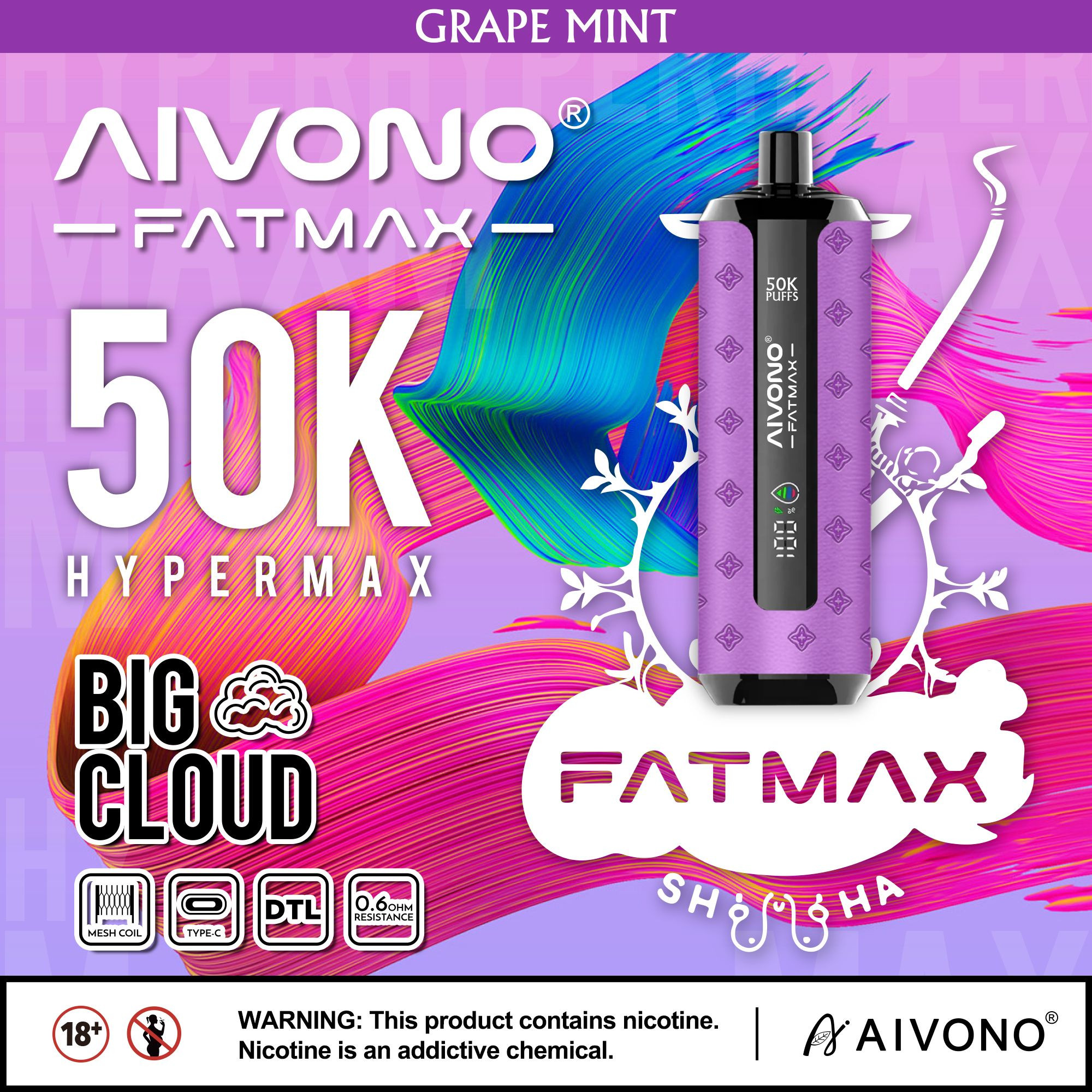 AIM FATMAX 50000 puffs wholesale vape