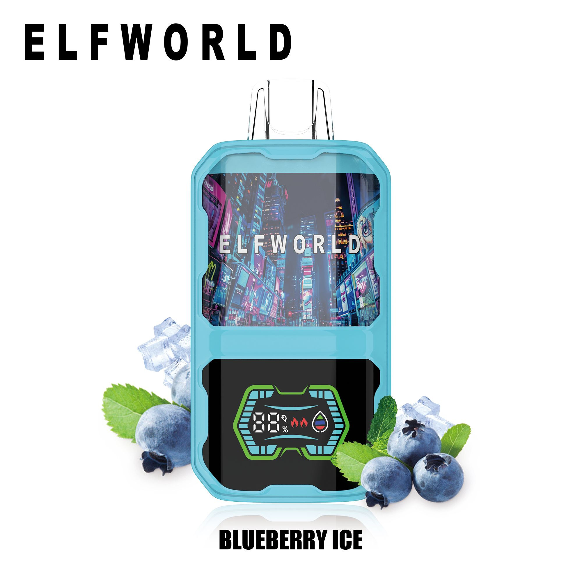 Elfworld AI 22000 puffs disposable electronic cigarette vape pen  0/2/3/5%Nicotine Salt 10 Flavors Available