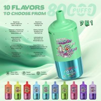 Disposable vape Mesii 7-in-1 flavors 80000 puff Wholesale vaper OEM vape pen E-Cigarette device