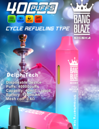 2025hottest selling multi-flavor vaper cigarettes 40K disposable e-cigarettes wholesale vapeBangbalze shisha 40k