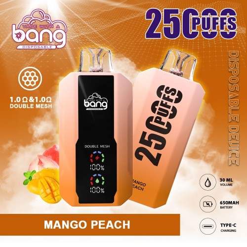 Hot selling Bang 25000puffs with large screen 30ml e-liquid wholesale disposable vape