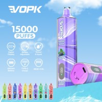 15000 Puff Vaper VOPK Disposable Vape Shisha Crystal Bar Vape OEM E-Cigarette Device Wholesale 15K Puff