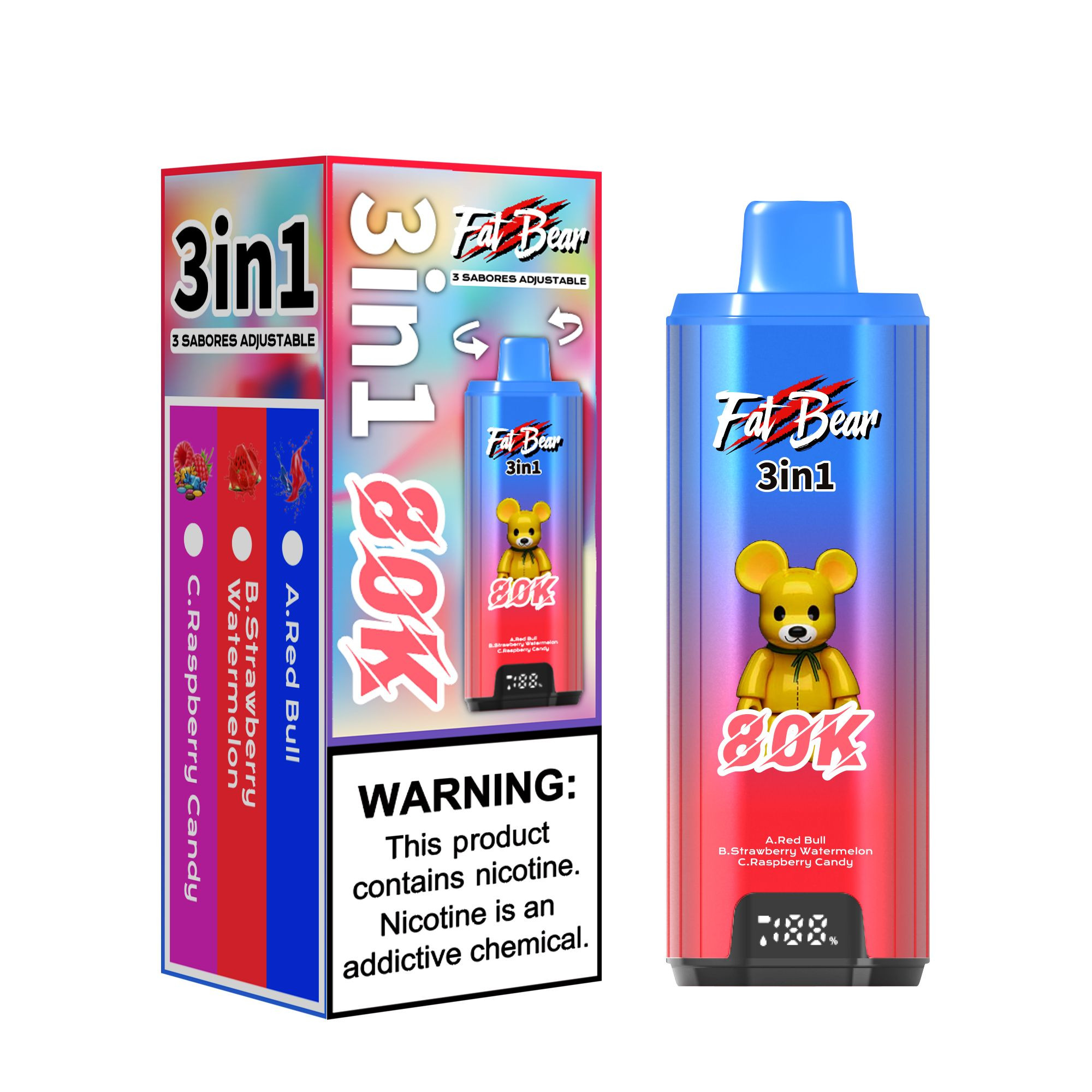 AIVONO Triple flavor vaper 80000 puffs disposable vape wholesale e cigarette