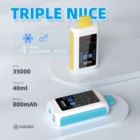 2025 Best Seller Mesii TRIPLE NIICE 35k puffs vape pen with ice and nicotine control e-cigarette