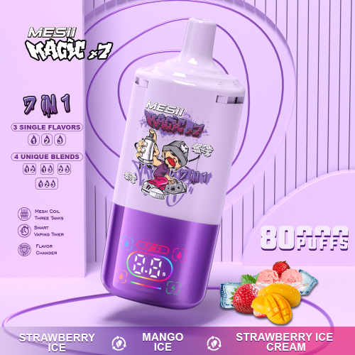 Wholesale Disposable Vape E-Cigarette Magic X7 Vape Ultimate 7-in-1 Flavor Fusion 80, 000 Puffs vaper