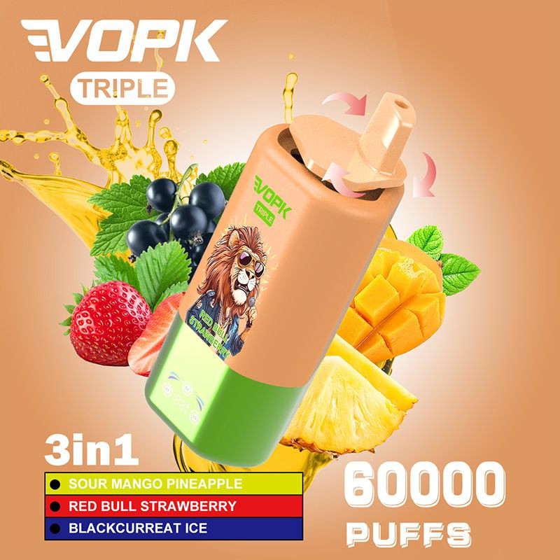 The best Flavor taste VOPK 60k puffs disposable vape pen triple ecigs vaper wholesale from paphosVape