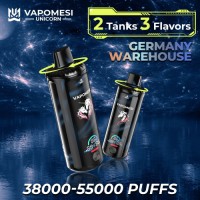 Disposable Vape 38000-55000 Puffs Vapomesi Unicorn 2 Tanks 3 Flavors EU Warehouse Stock Vape Device Pod E-Cigarette