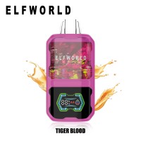 Elfworld AI 22000 puffs disposable electronic cigarette vape pen  0/2/3/5%Nicotine Salt 10 Flavors Available